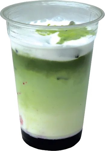 Blueberry Matcha Latte