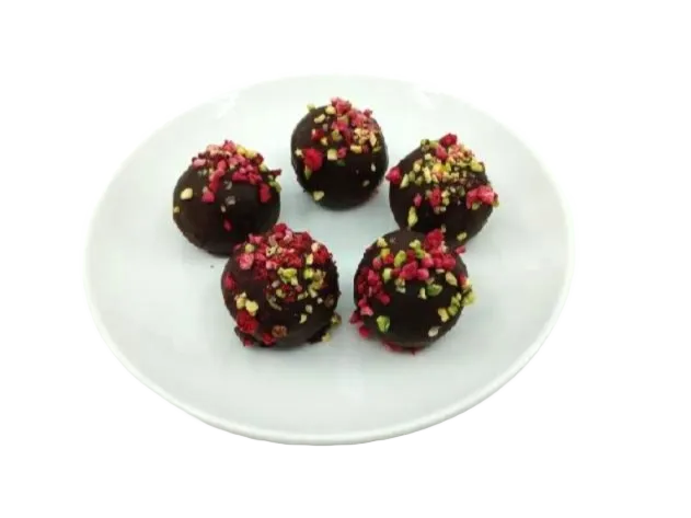 Matcha kuličky v hořké čokoládě